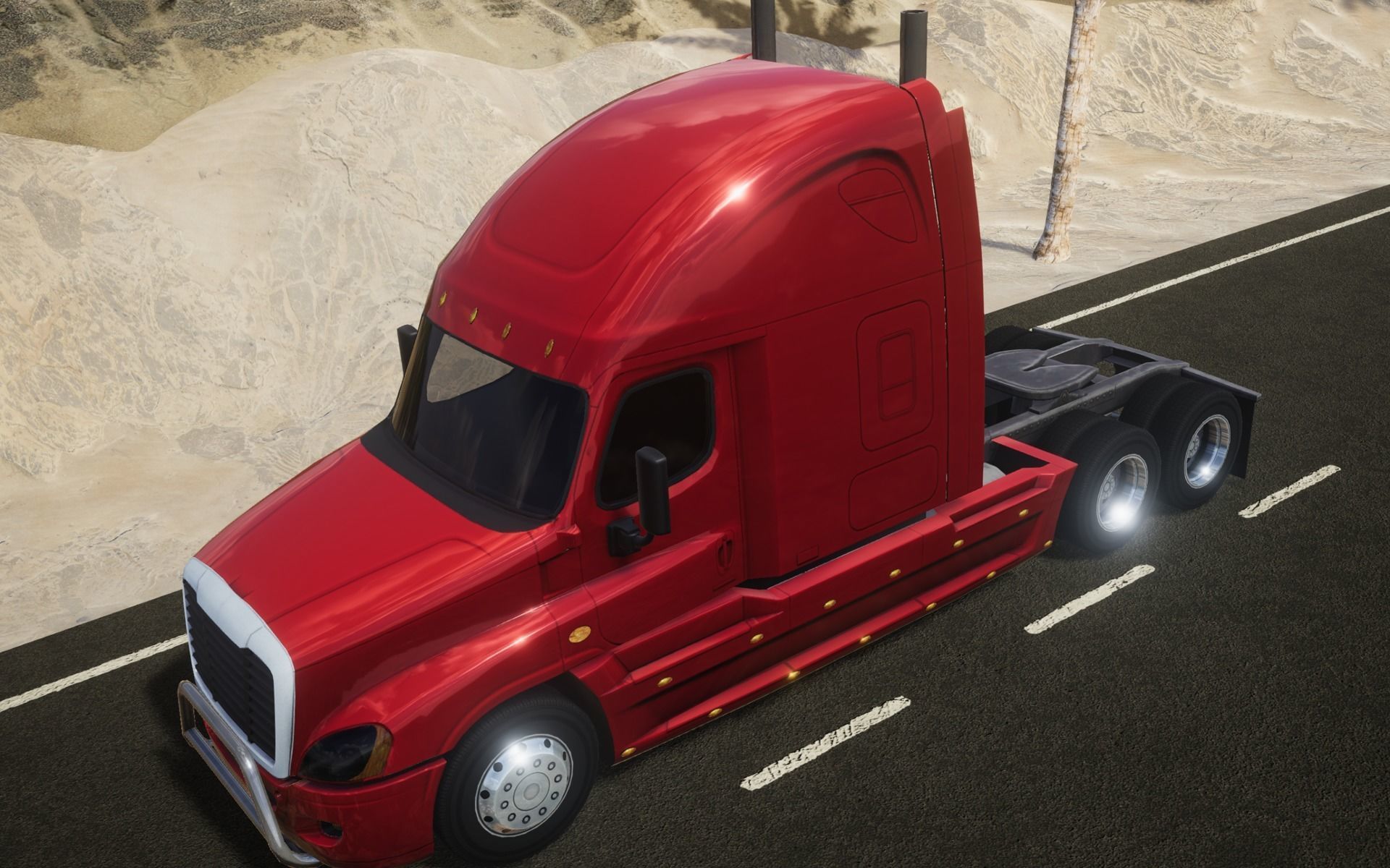 American Truck 1 and upgrades - Mobile Asset Low-poly 3D model_12