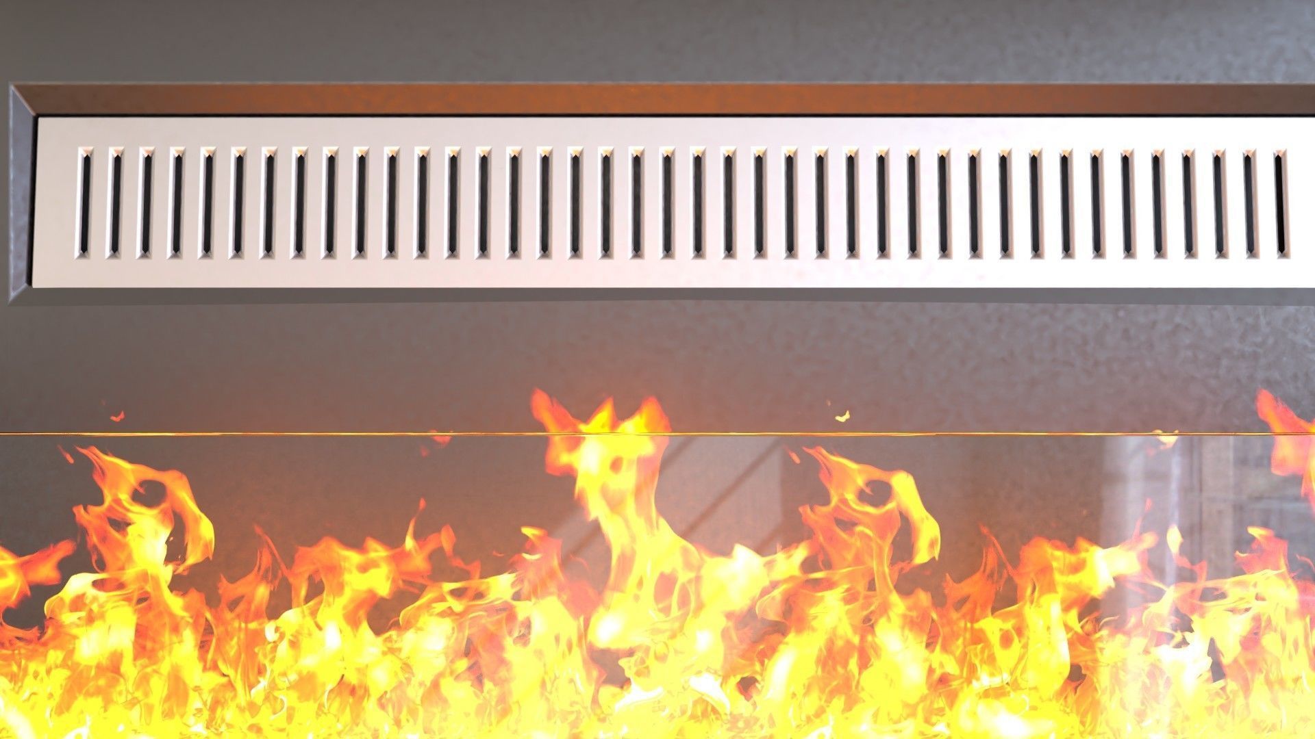 cotemporally fireplace  Low-poly 3D model_3