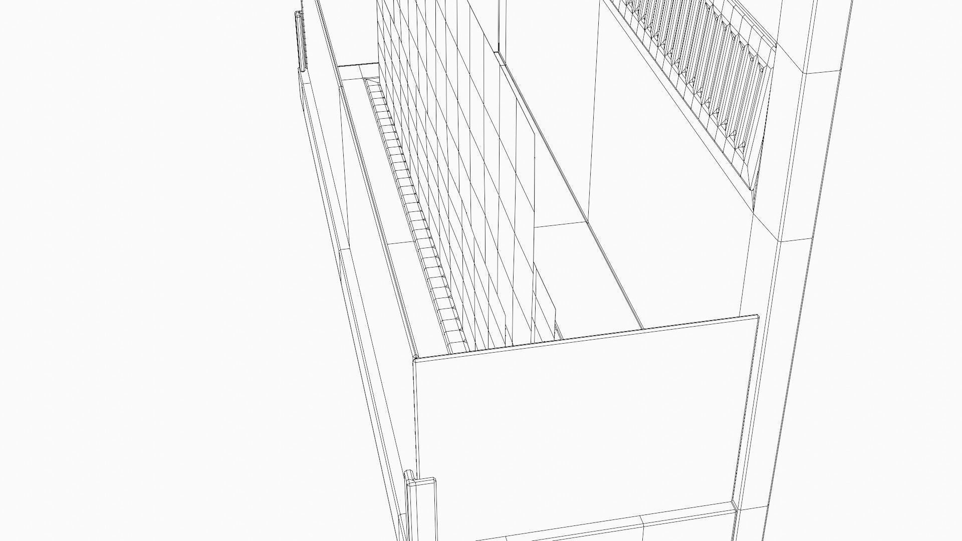 cotemporally fireplace  Low-poly 3D model_15