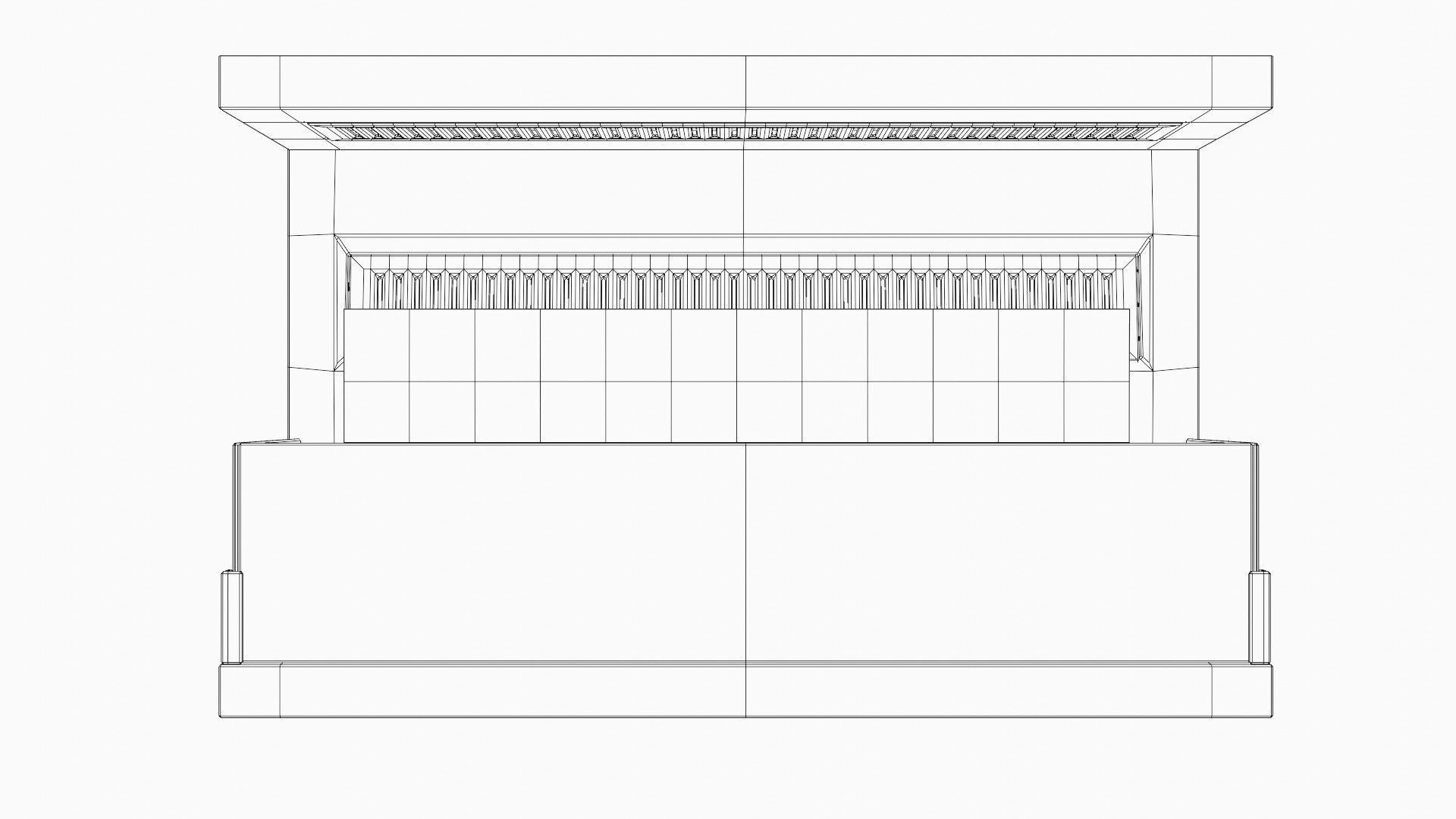cotemporally fireplace  Low-poly 3D model_12