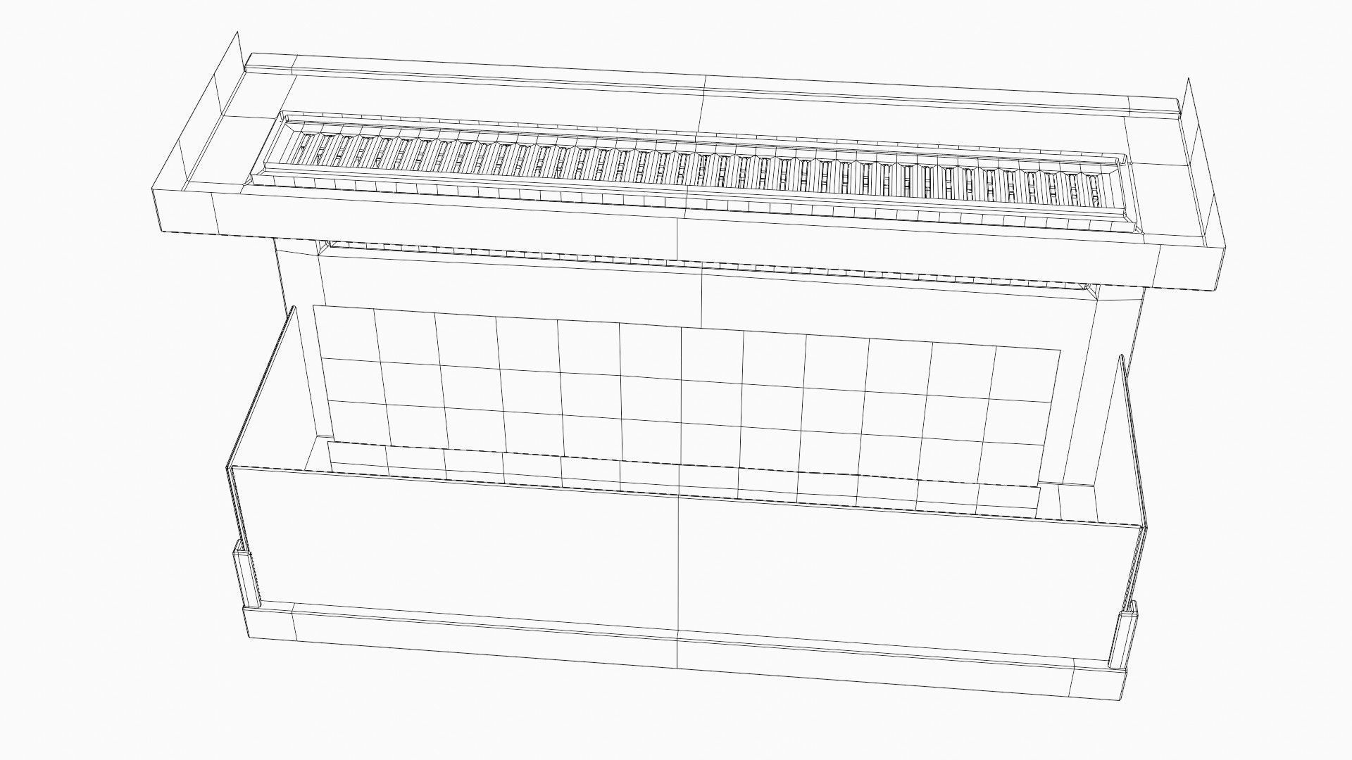 cotemporally fireplace  Low-poly 3D model_13