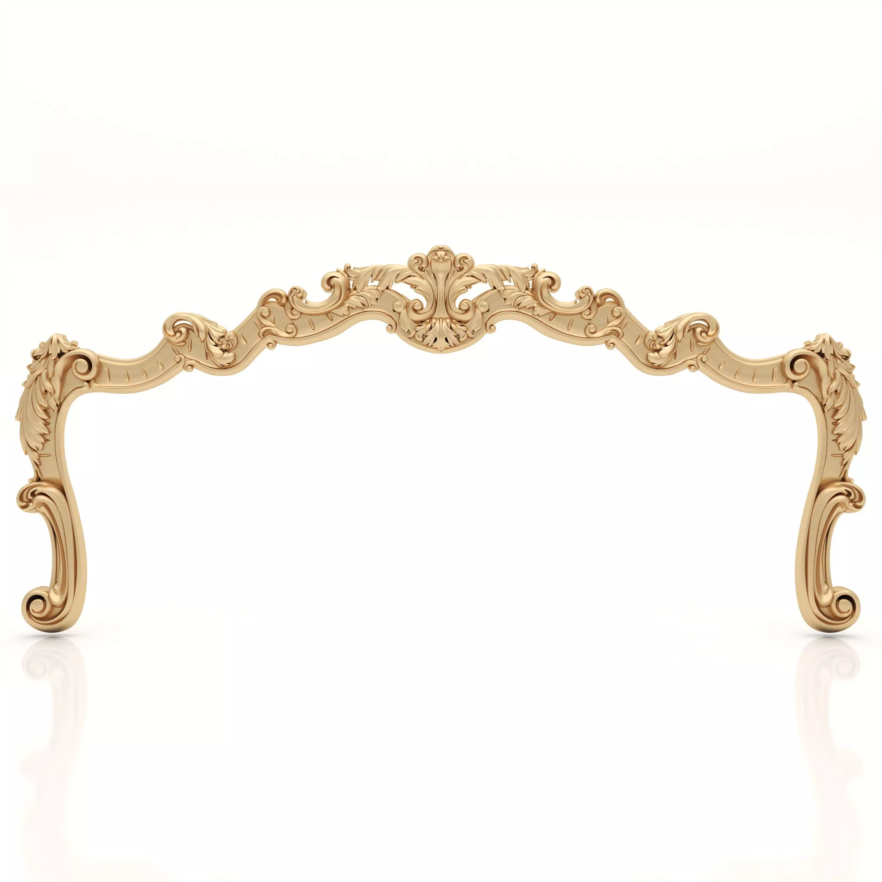 Bed Ornament Frame 2 - For CNC and Interior 3D model_0