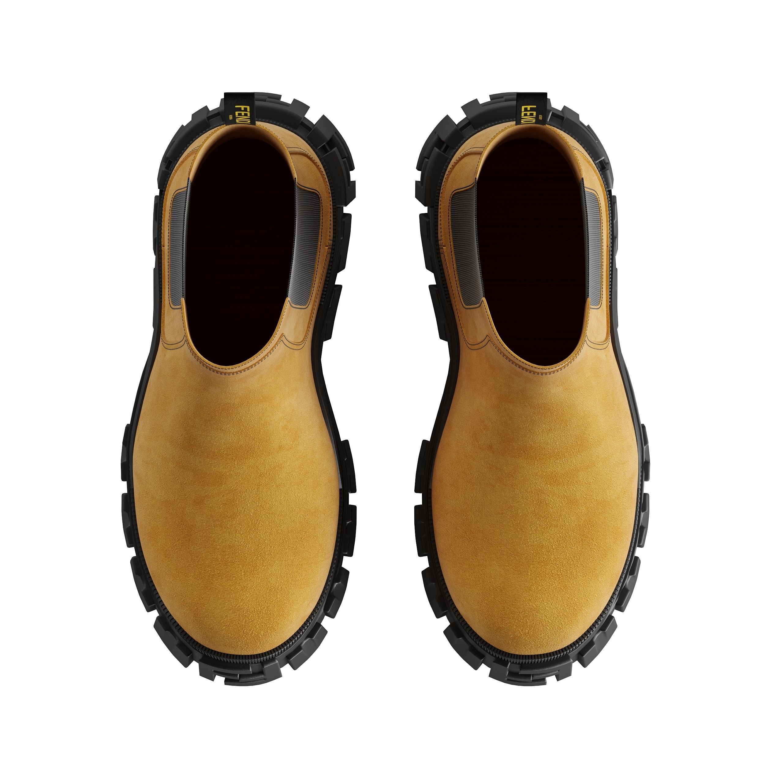 Fendi Force Chelsea boots Low-poly 3D model_5