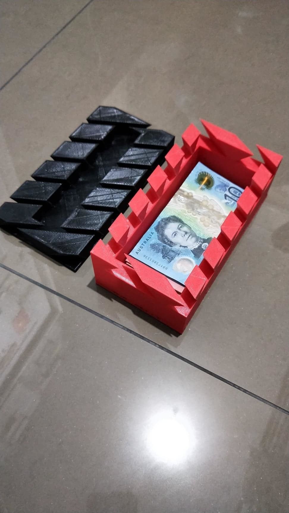 Impossible Dovetail Cash Box 3D print model_1