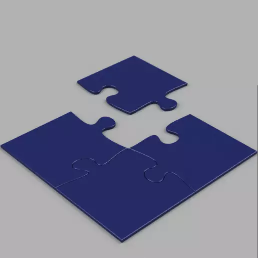 PUZZLE COASTER 3D print model_0