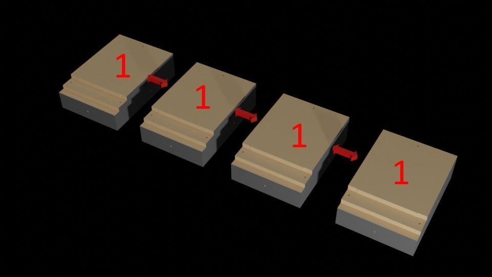 Jabbas Throne Room - Set 3 - Hangouts Area  1-18 scale Kenner 3D print model_12