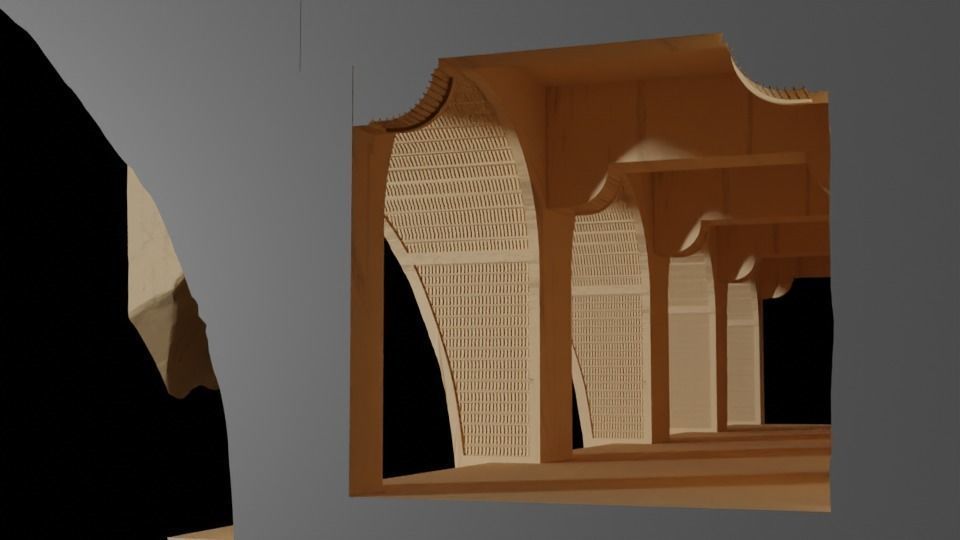 Jabbas Throne Room - Set 3 - Hangouts Area  1-18 scale Kenner 3D print model_5