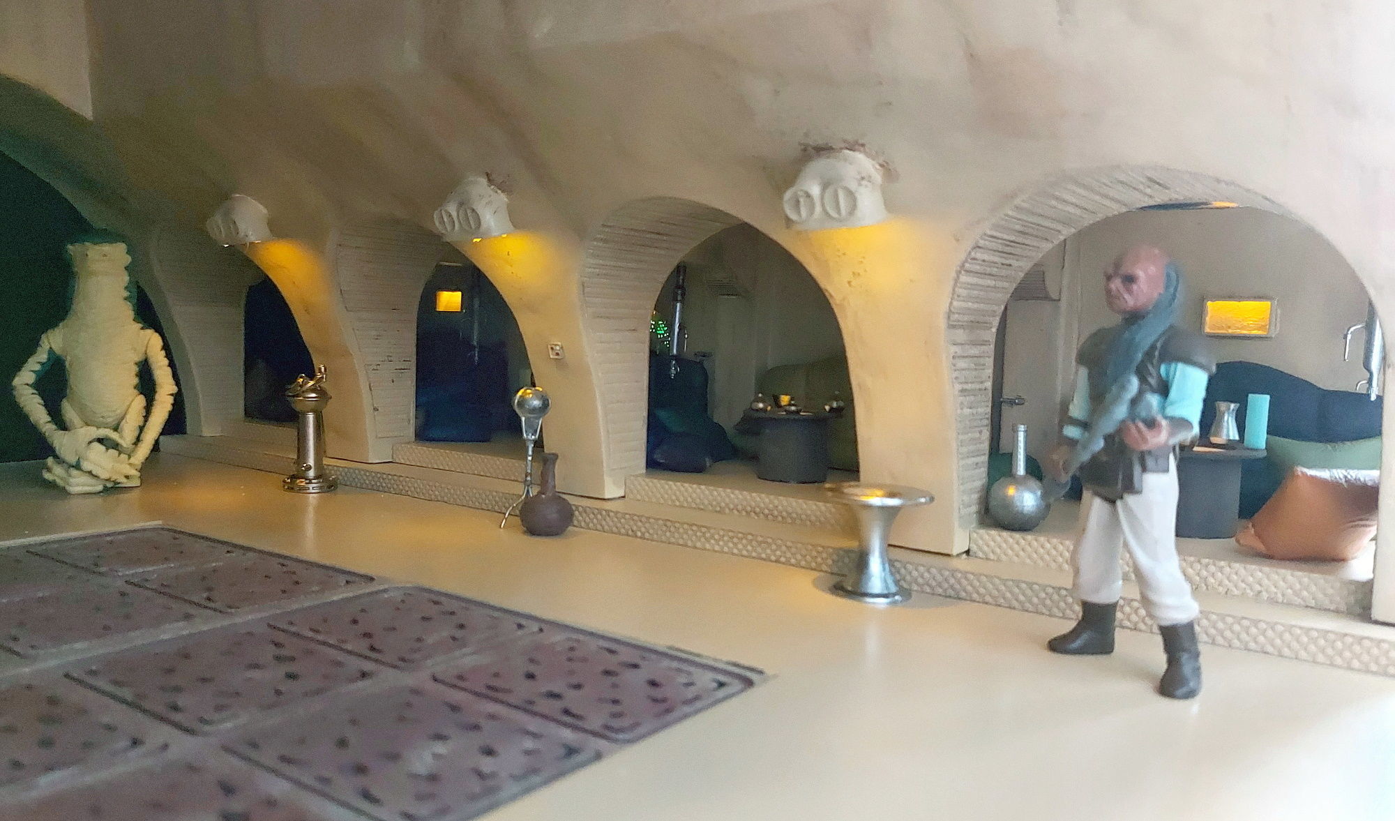 Jabbas Throne Room - Set 3 - Hangouts Area  1-18 scale Kenner 3D print model_24