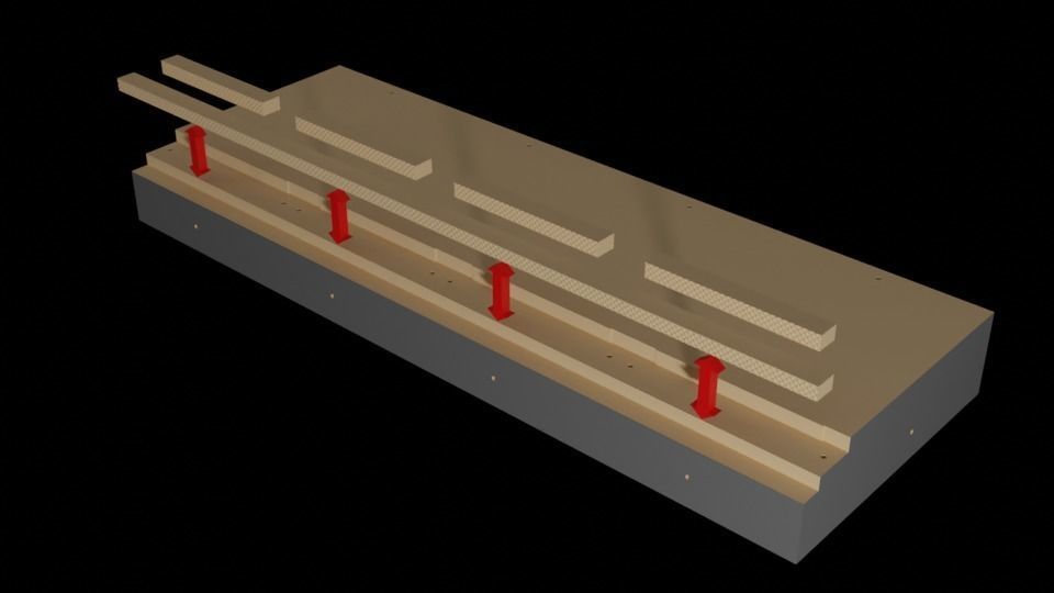 Jabbas Throne Room - Set 3 - Hangouts Area  1-18 scale Kenner 3D print model_10