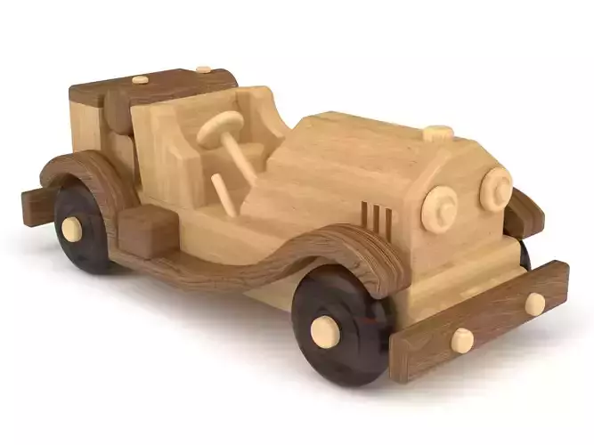 Wooden toy car 48