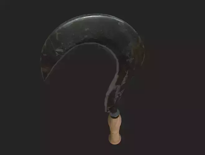 Garden Sickle Low-poly 3D model