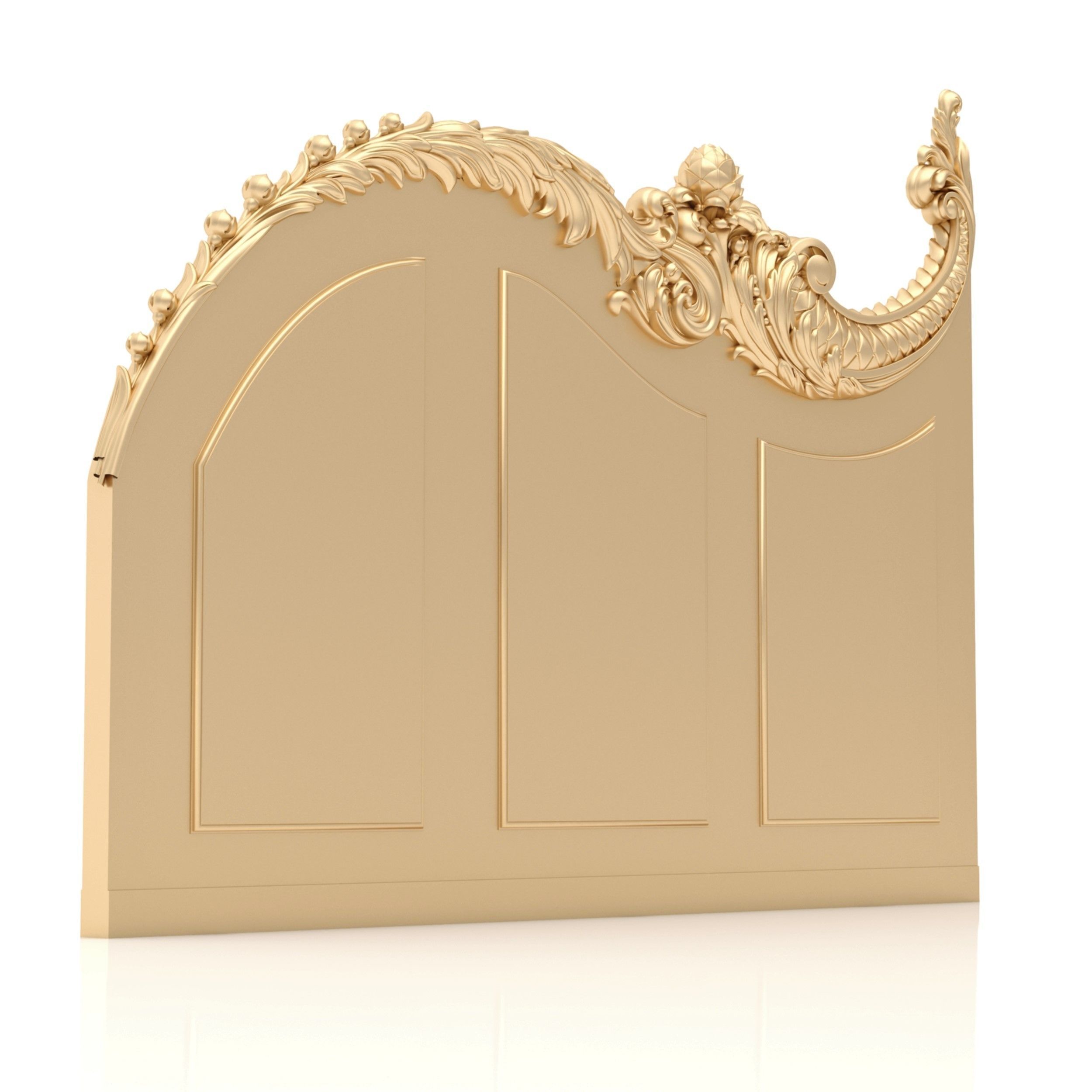 Bed Ornament Frame 5 - For CNC and Interior 3D model_1