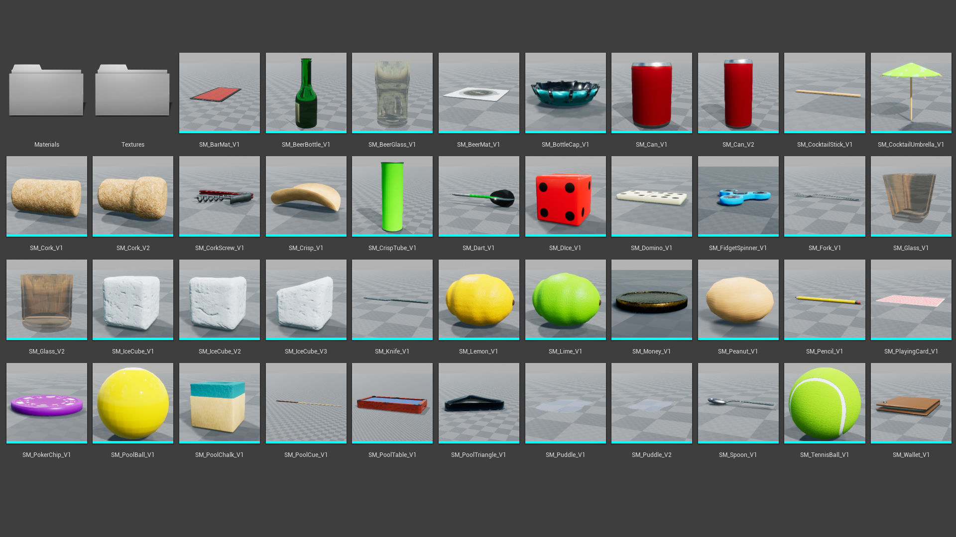 Micro Race Track Vol 1 For Unreal And Unity Low-poly 3D model_15