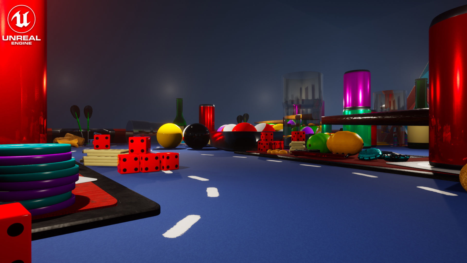 Micro Race Track Vol 1 For Unreal And Unity Low-poly 3D model_8