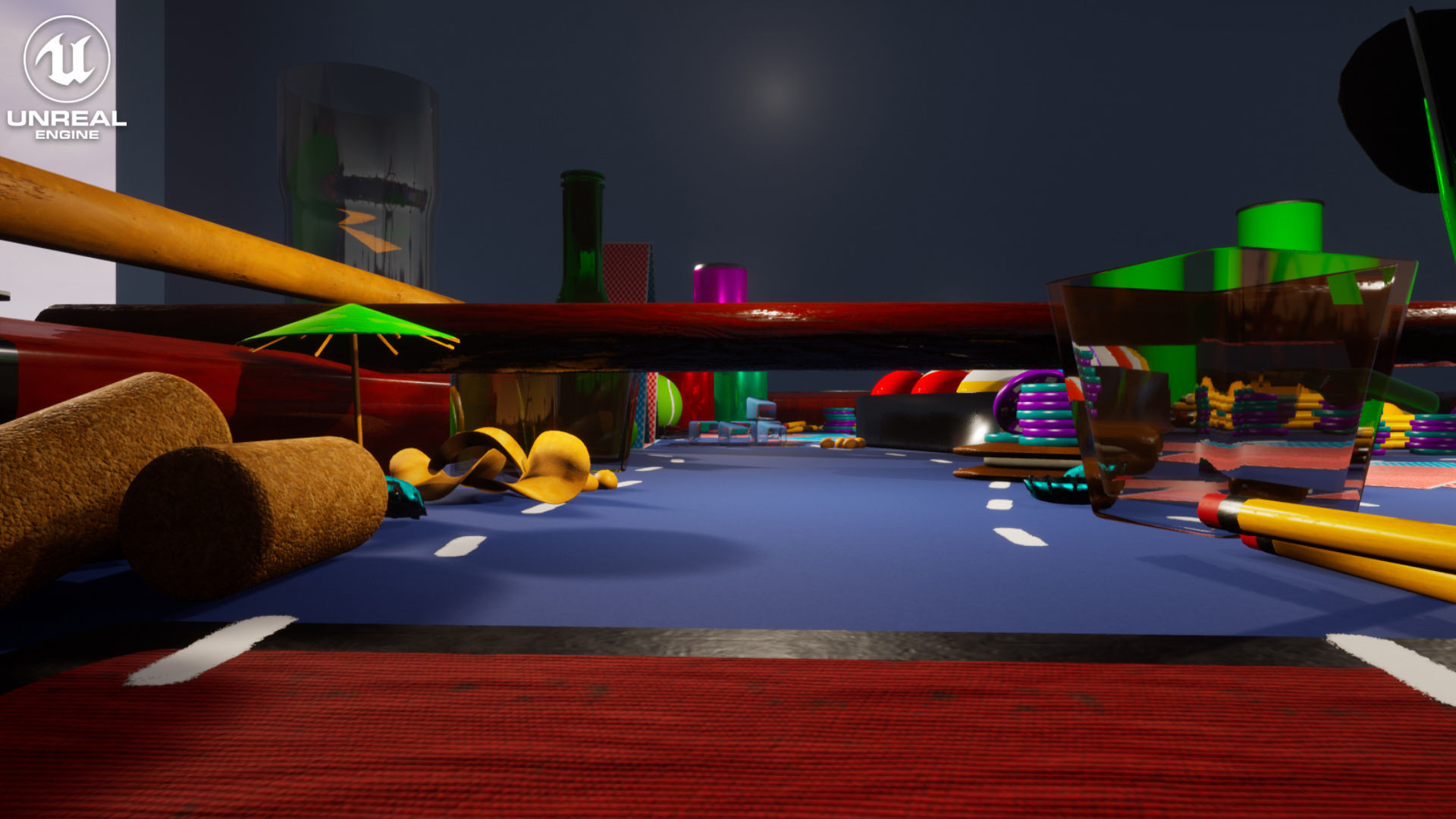 Micro Race Track Vol 1 For Unreal And Unity Low-poly 3D model_2