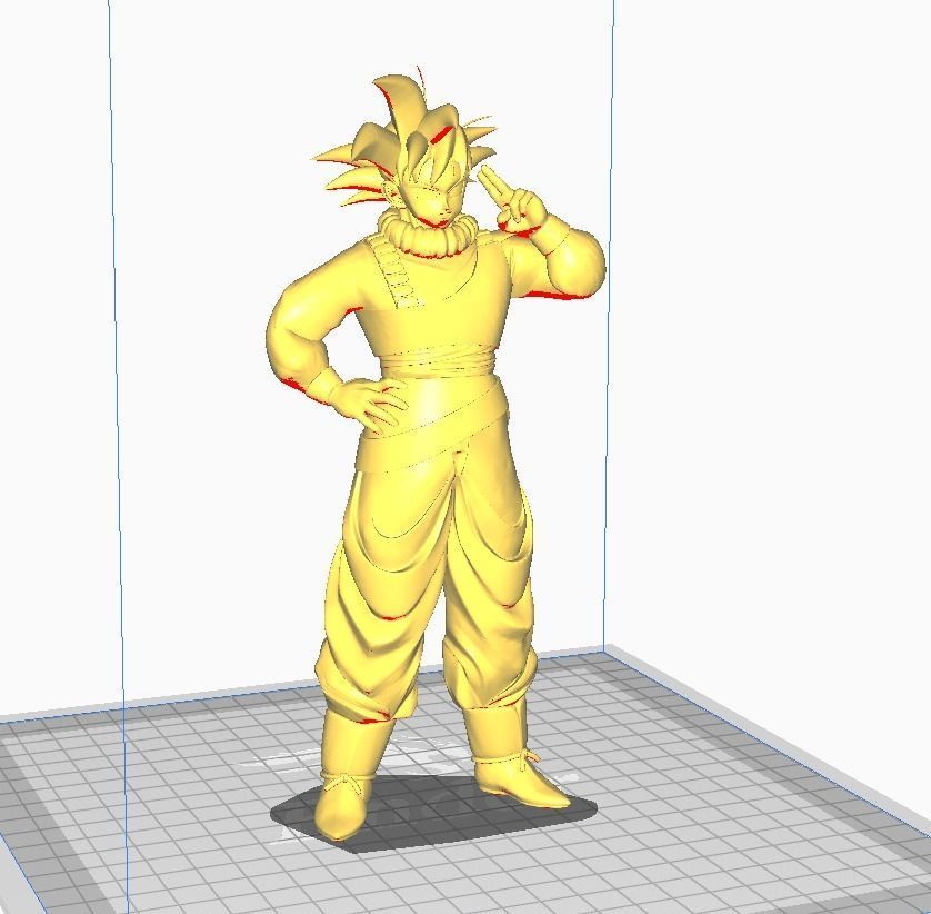 Son Goku Yadrat 3D Model 3D print model_1