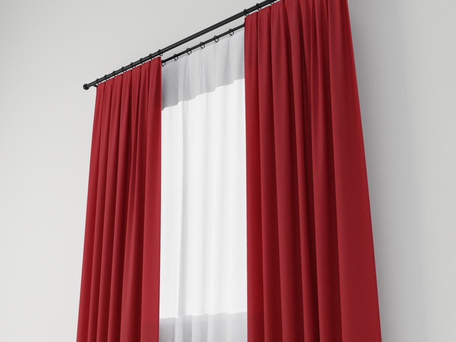 Curtains 02 collection 1 3D model_2