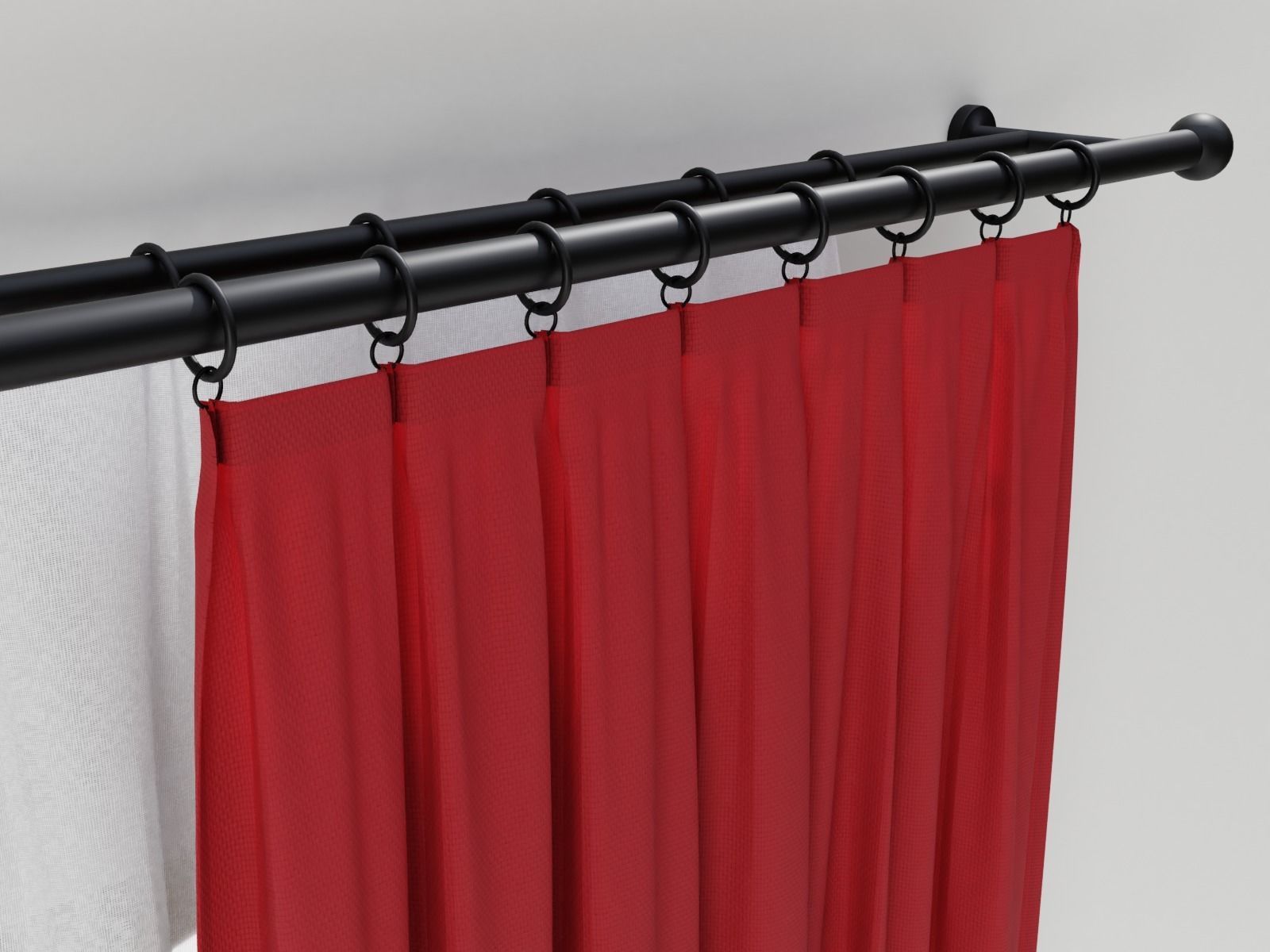 Curtains 02 collection 1 3D model_4