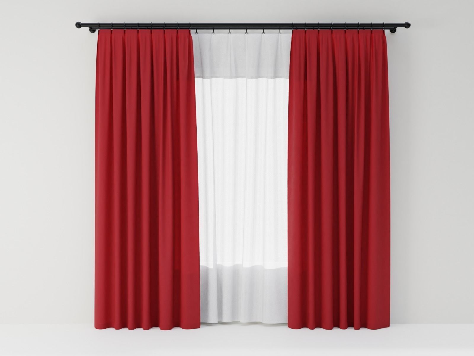 Curtains 02 collection 1 3D model_1