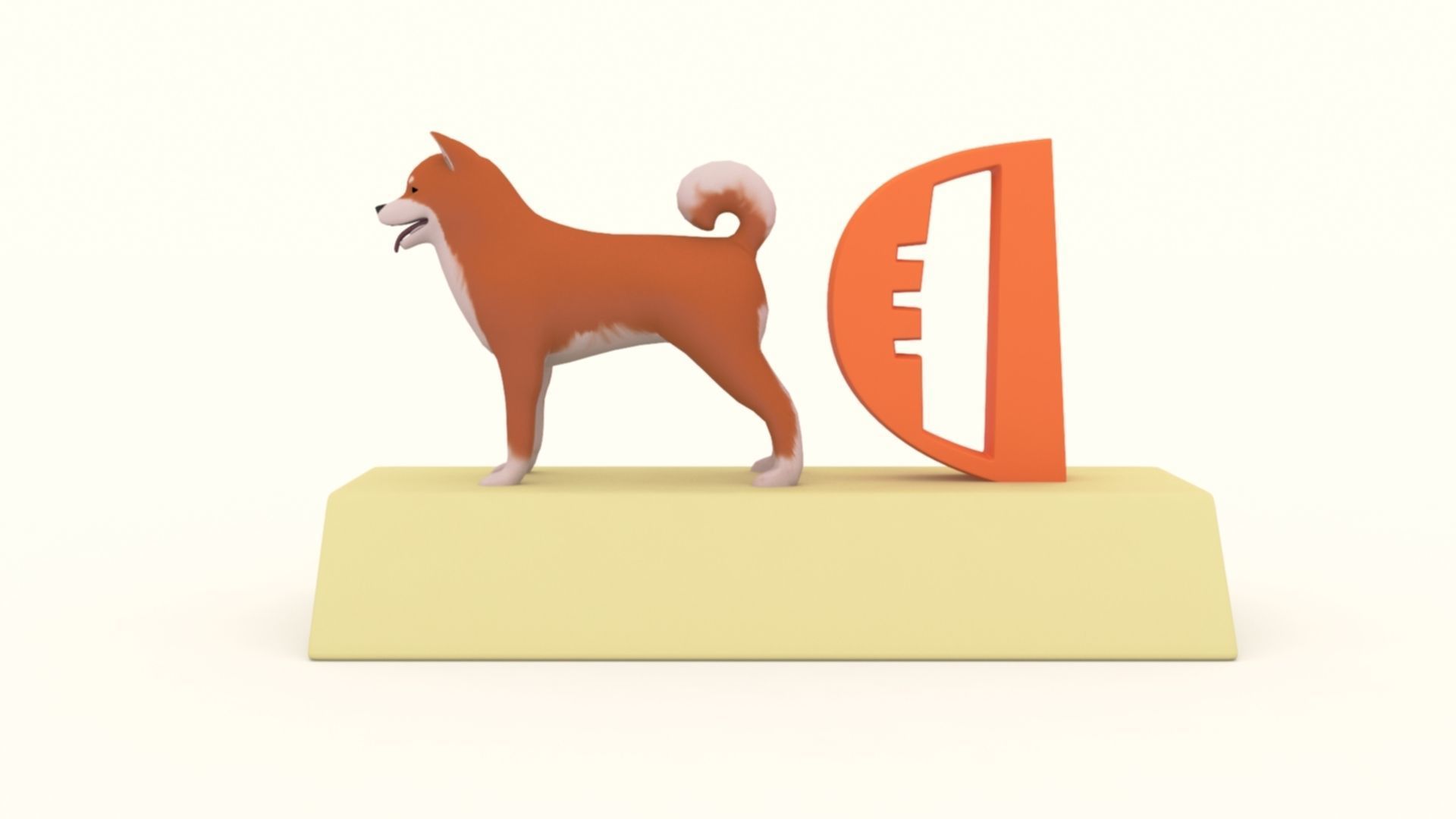 D for Dog Model 3D print model_4
