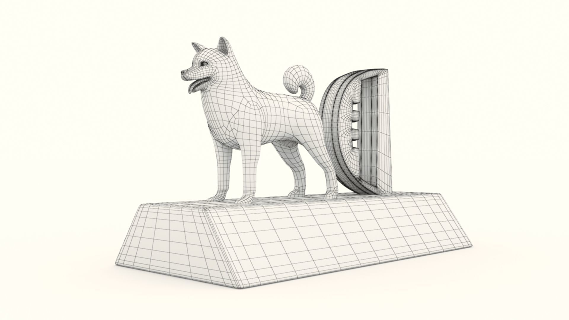 D for Dog Model 3D print model_7