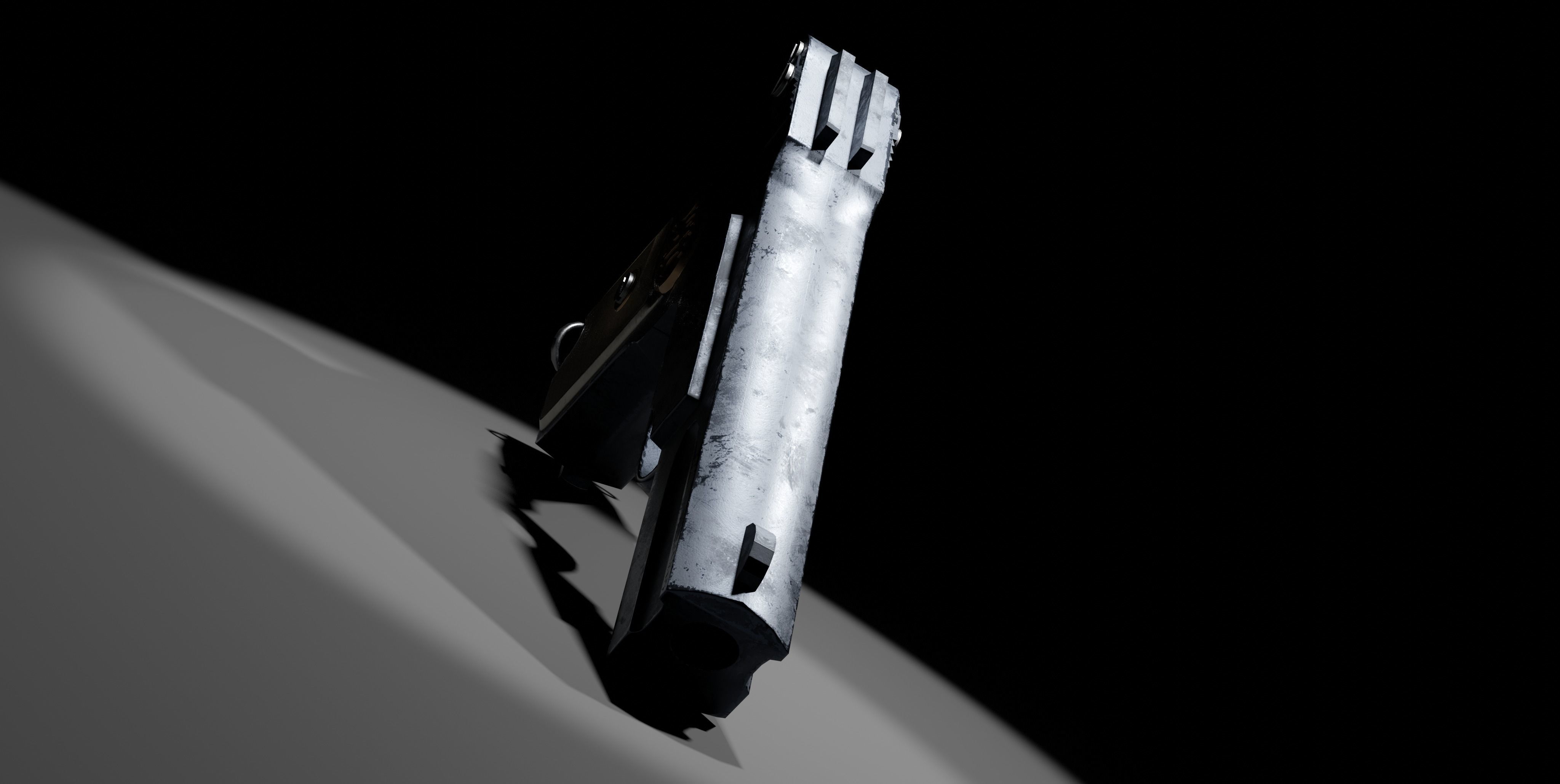 Browning FN M1900 Pistol Low-poly 3D model_18
