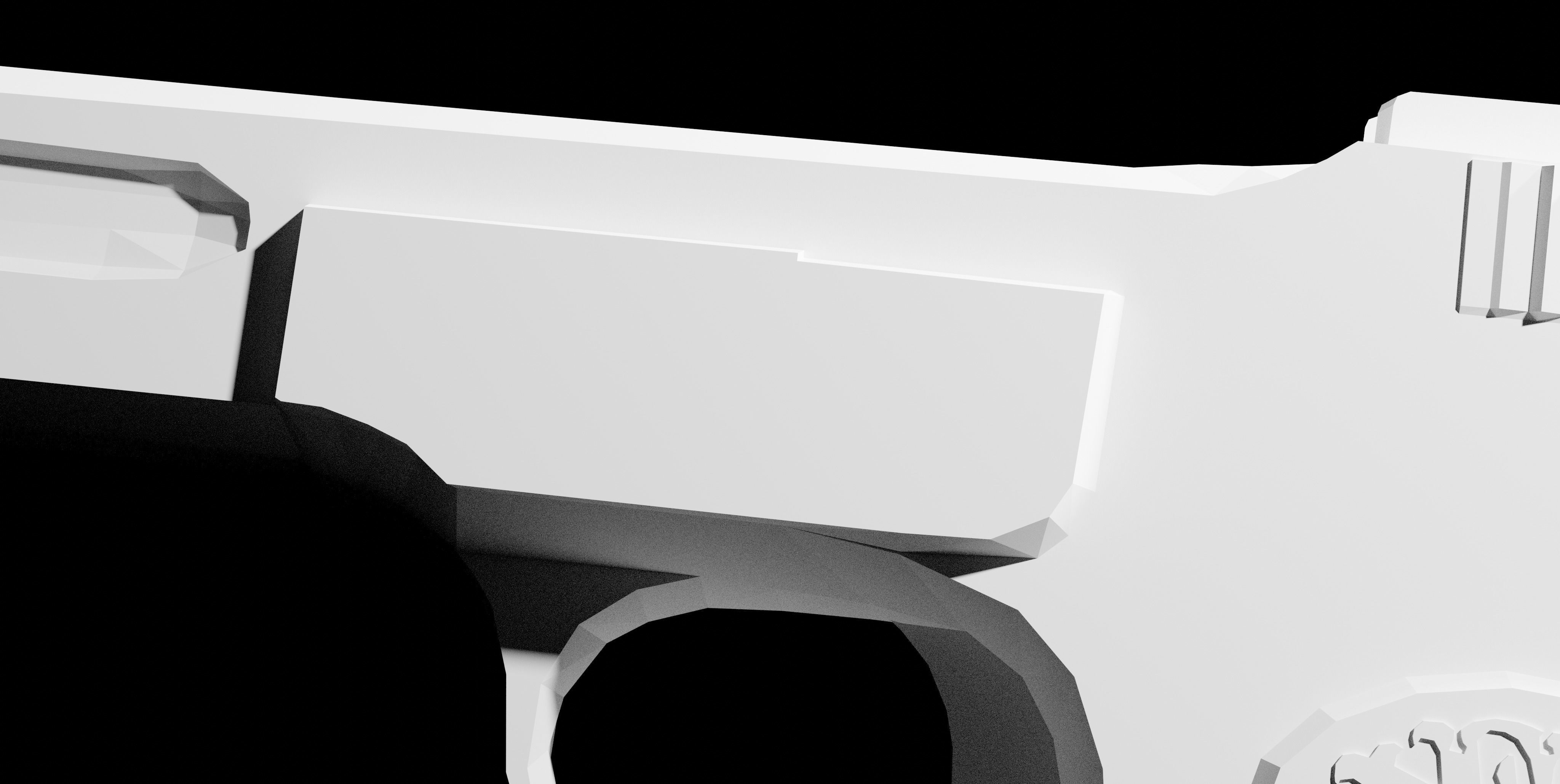 Browning FN M1900 Pistol Low-poly 3D model_32
