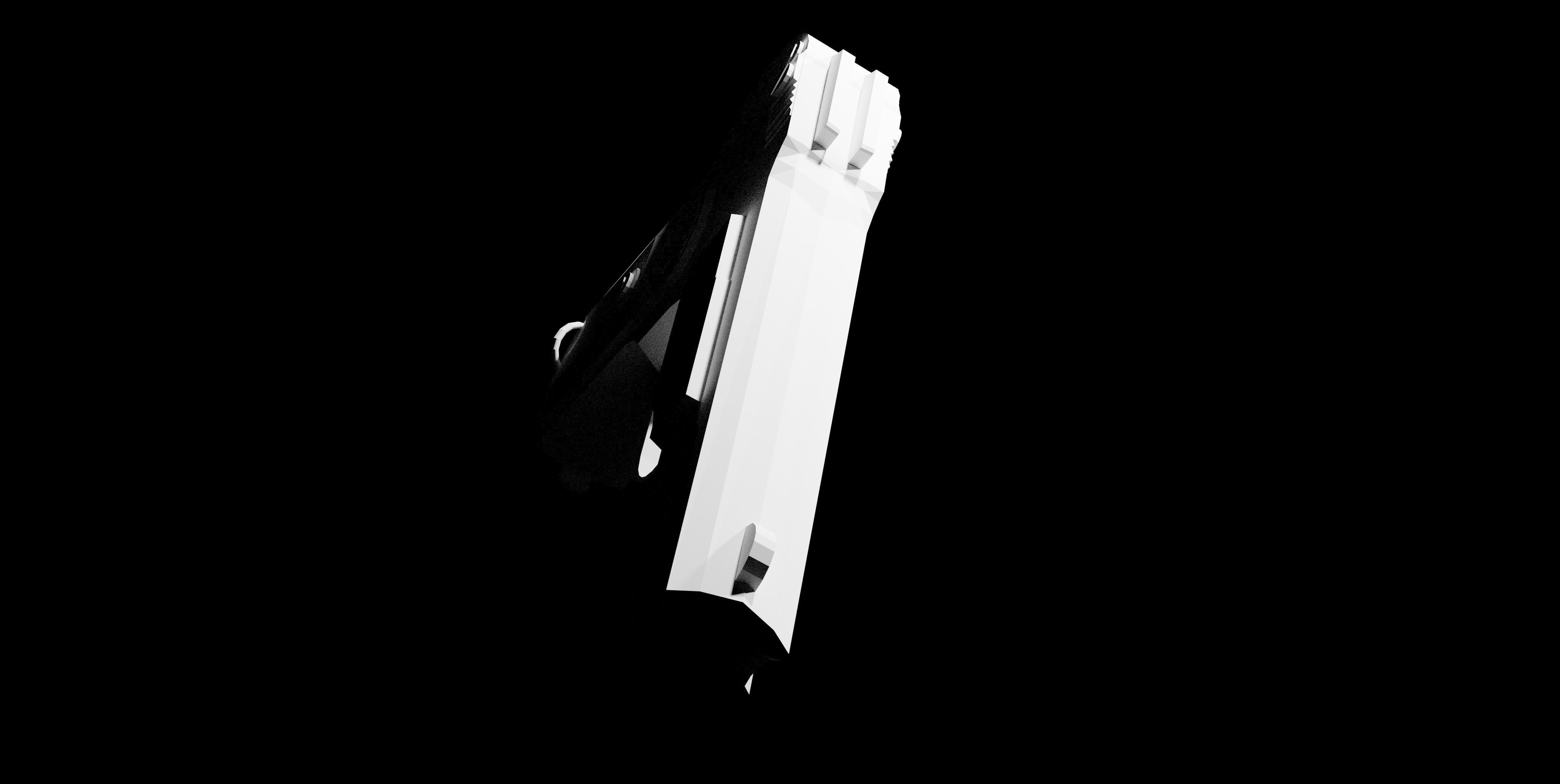 Browning FN M1900 Pistol Low-poly 3D model_20