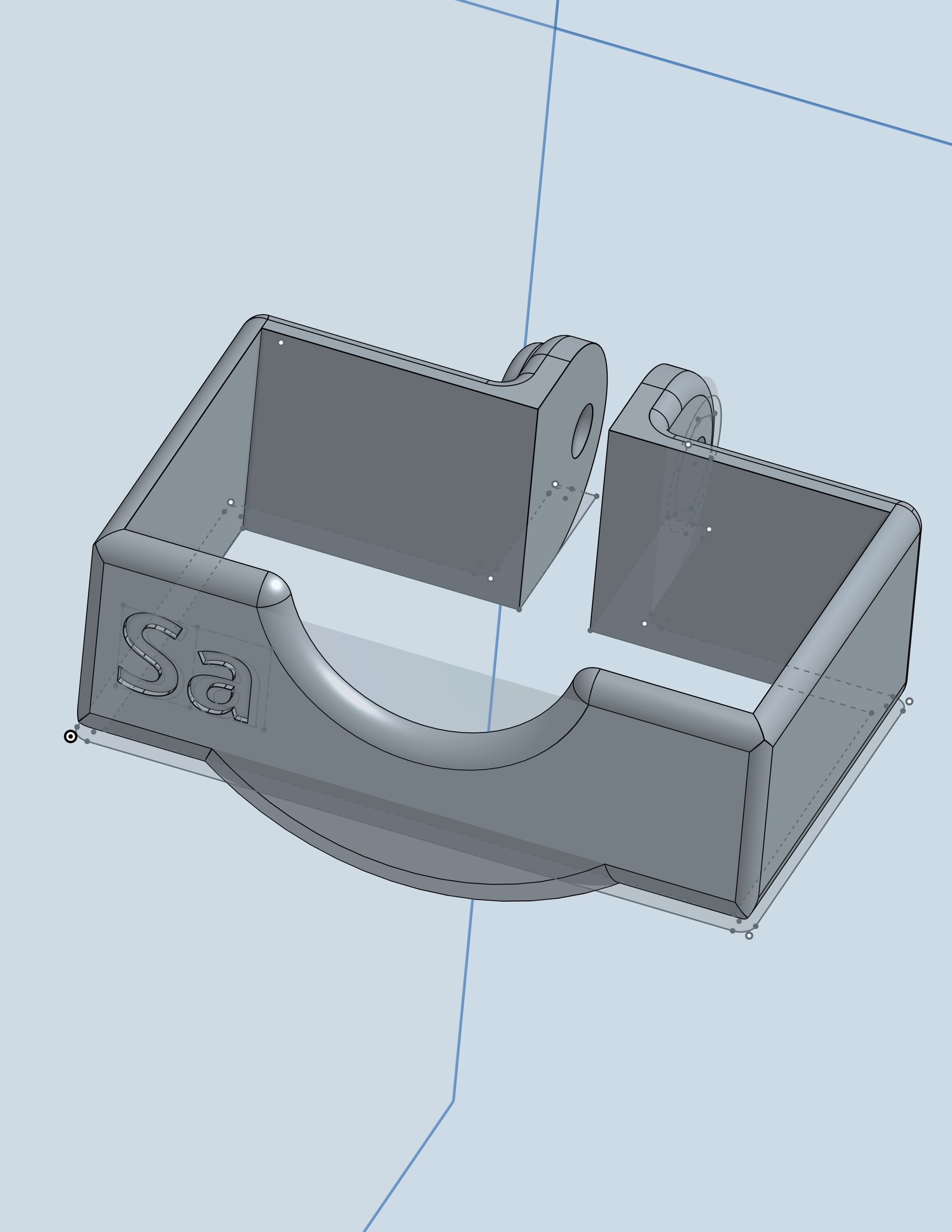  Body for Runcam 2 and Holder case Foxeer HD 3D print model_3