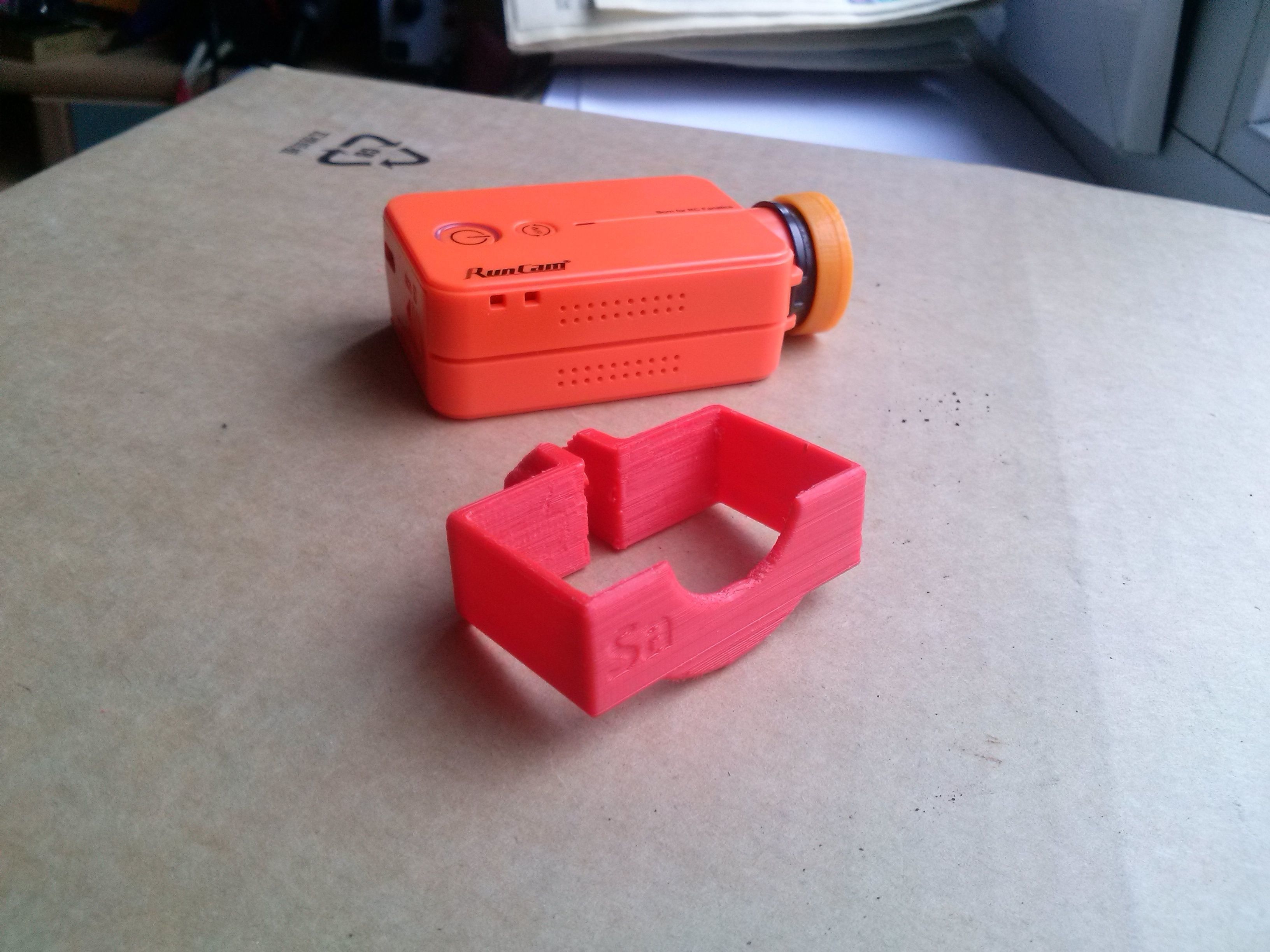  Body for Runcam 2 and Holder case Foxeer HD 3D print model_9