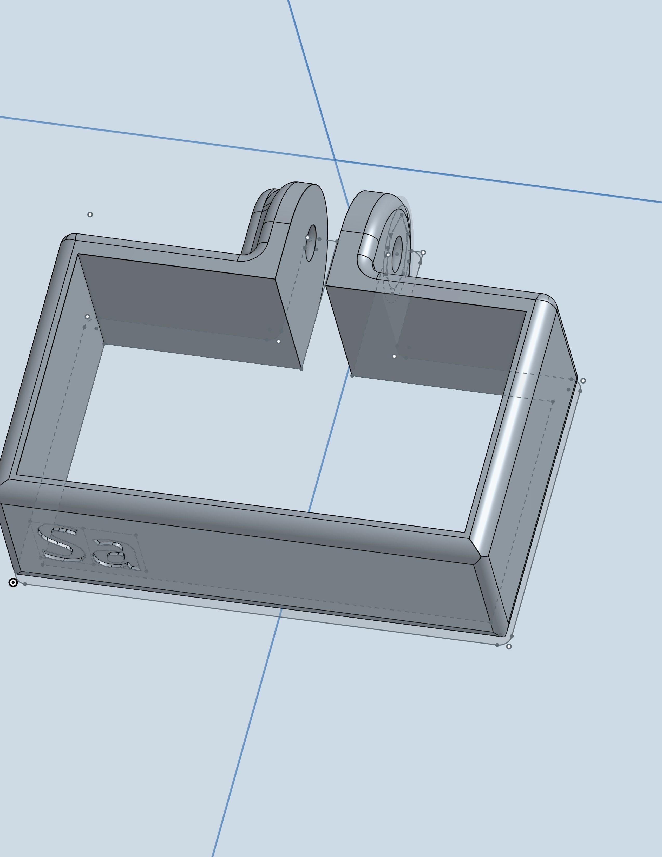 Body for Runcam 2 and Holder case Foxeer HD 3D print model_4