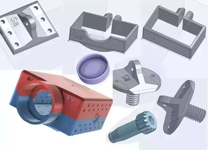  Body for Runcam 2 and Holder case Foxeer HD 3D print model