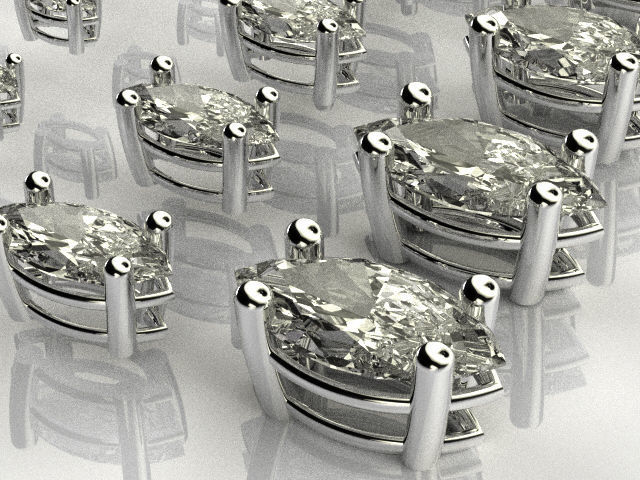 Head - bezel Pear  Marquise 99 part 3D Model Collection_20