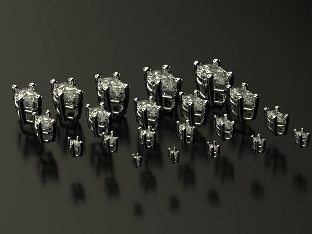 Head - bezel Pear  Marquise 99 part 3D Model Collection_18