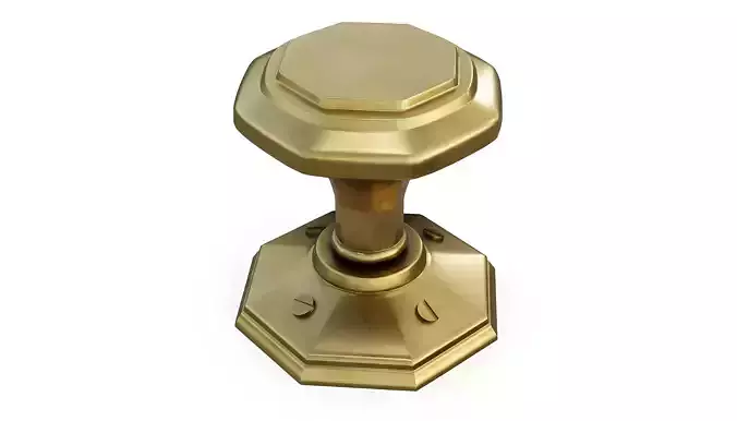 Vintage Door Knob 3D Model