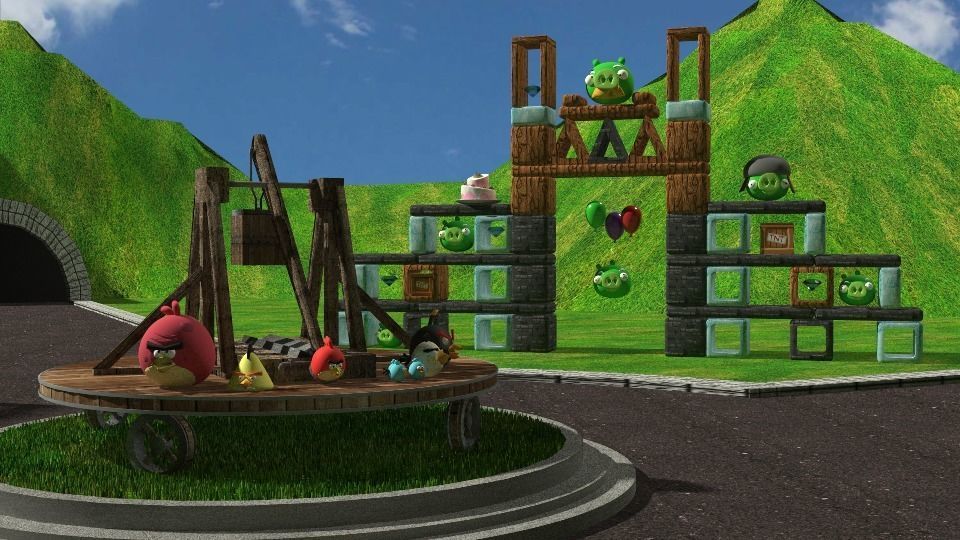 ANGRY BIRDS PACK - 8 BIRDS 4 PIGS AND 2 ITEMS Low-poly 3D model_2