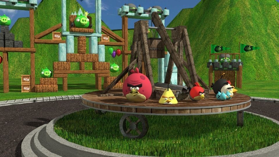 ANGRY BIRDS PACK - 8 BIRDS 4 PIGS AND 2 ITEMS Low-poly 3D model_1