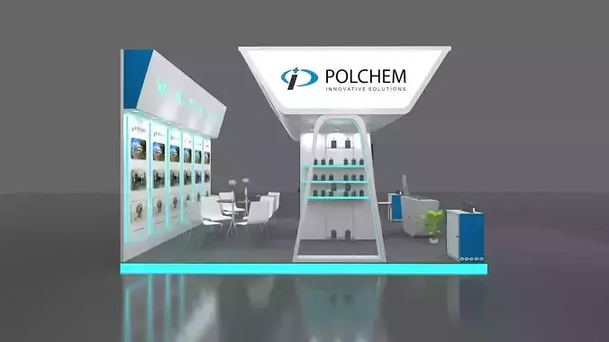 Exhibition stand 6 x 6 meters