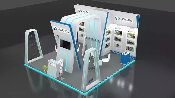 Exhibition stand 6 x 6 meters