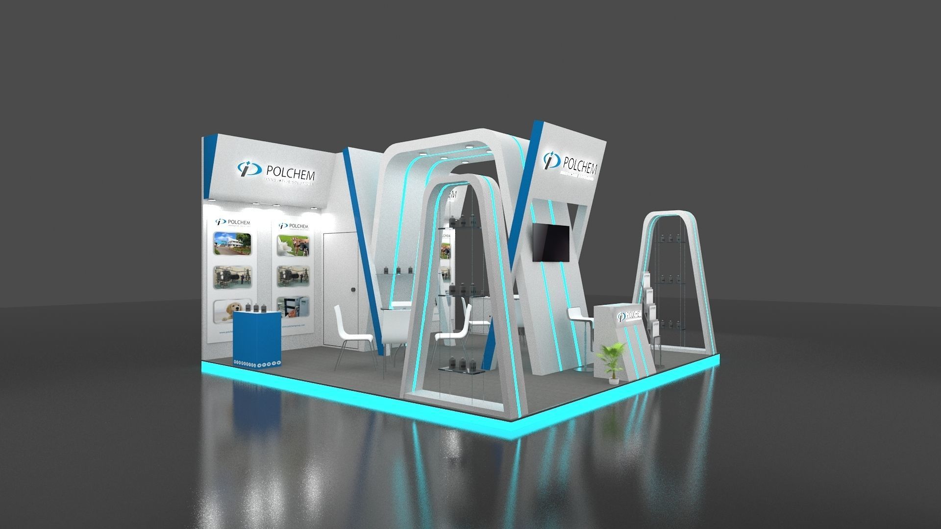 Exhibition stand 6 x 6 meters 3D model_5
