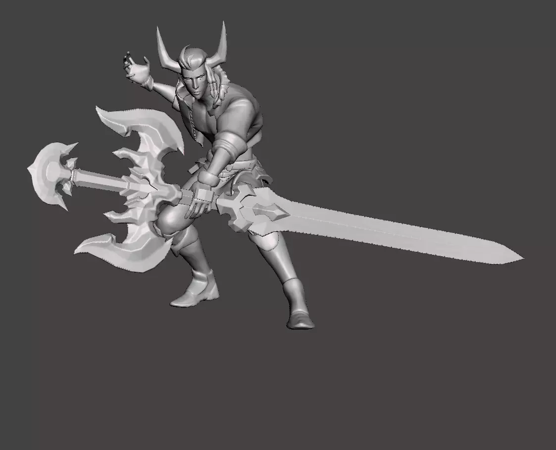 Lunar Beast Viego 3D Model 3D print model_0