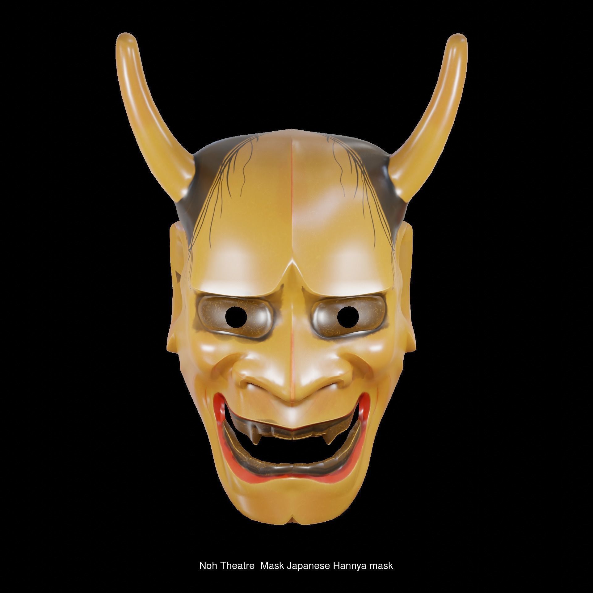 Collection of Japanese Masks Noh theater masks  _1