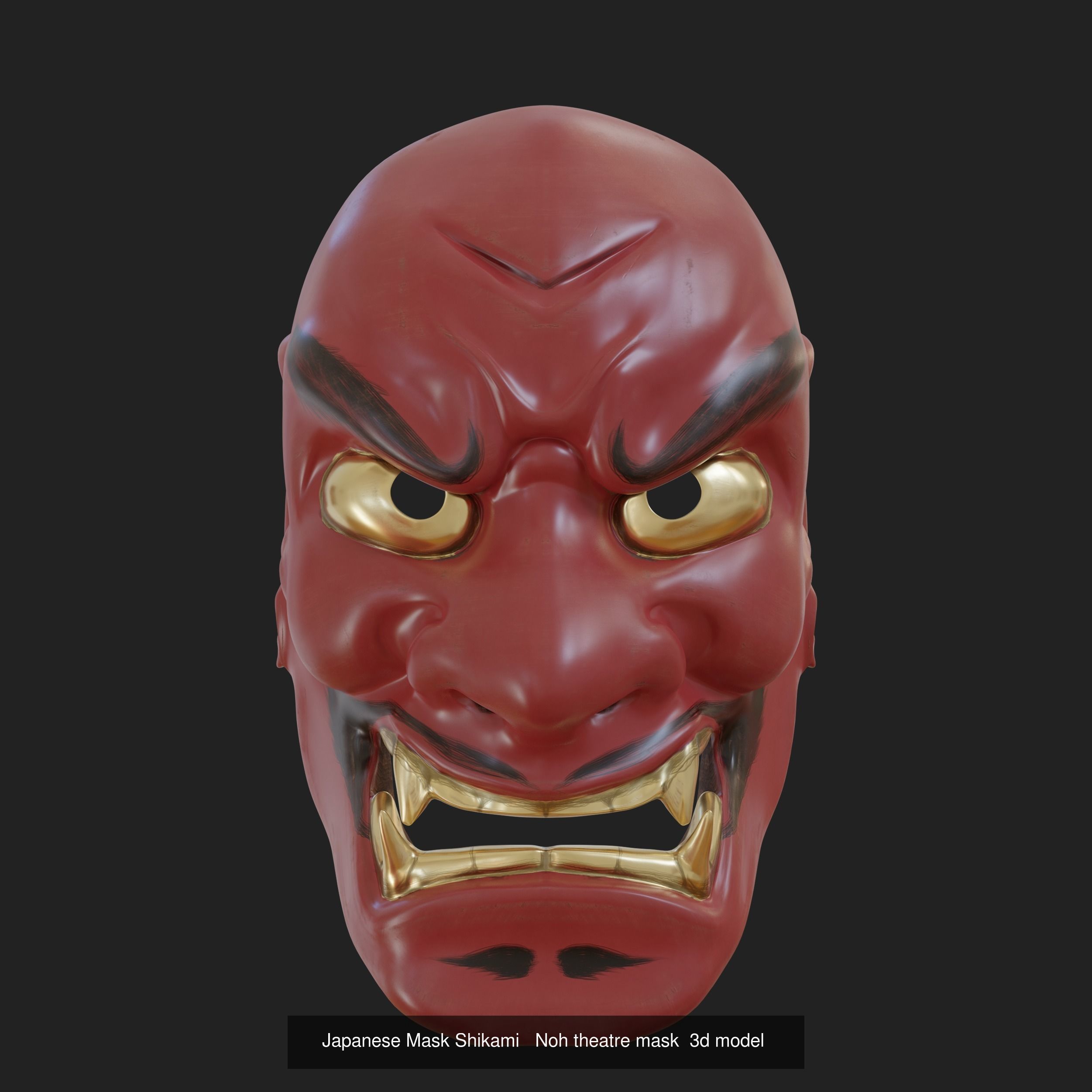 Collection of Japanese Masks Noh theater masks  _5
