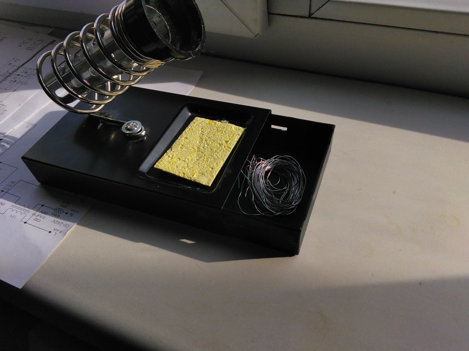 Soldering iron holder box 3D print model_1