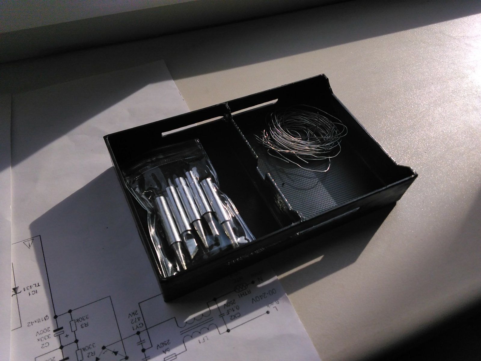 Soldering iron holder box 3D print model_2