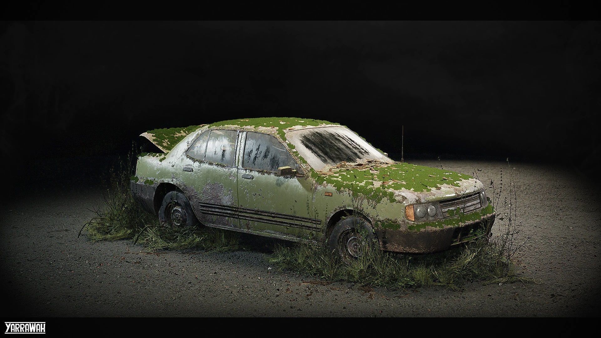 Procedural Vehicles - Sedan UE4 UE5 Low-poly 3D model_5