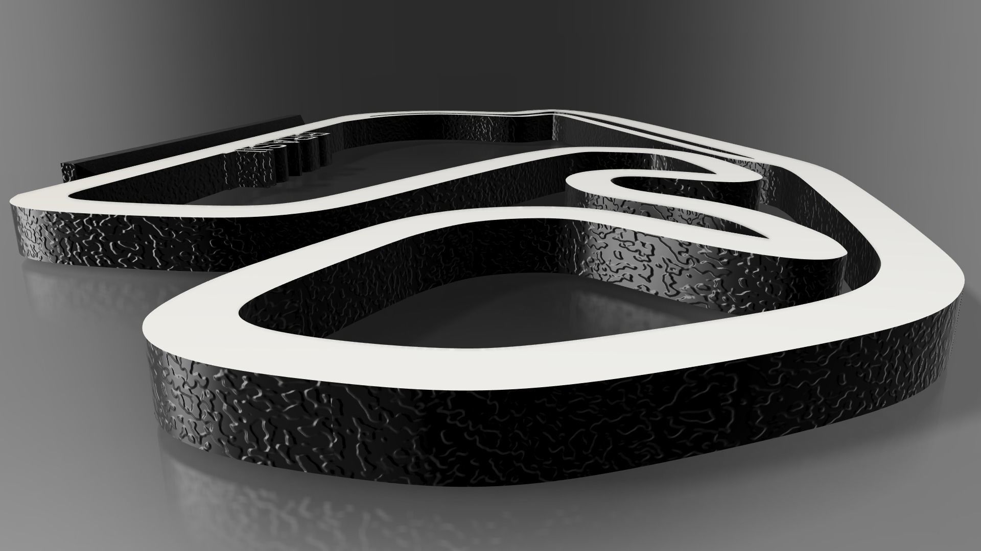 F1 Brasil Racing Track Decor STL File Autodesk Fusion 360 3D print model_8