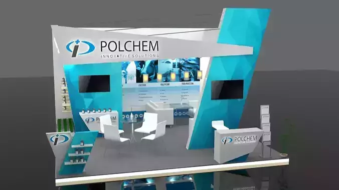 Exhibition stand 6 x 6 meters