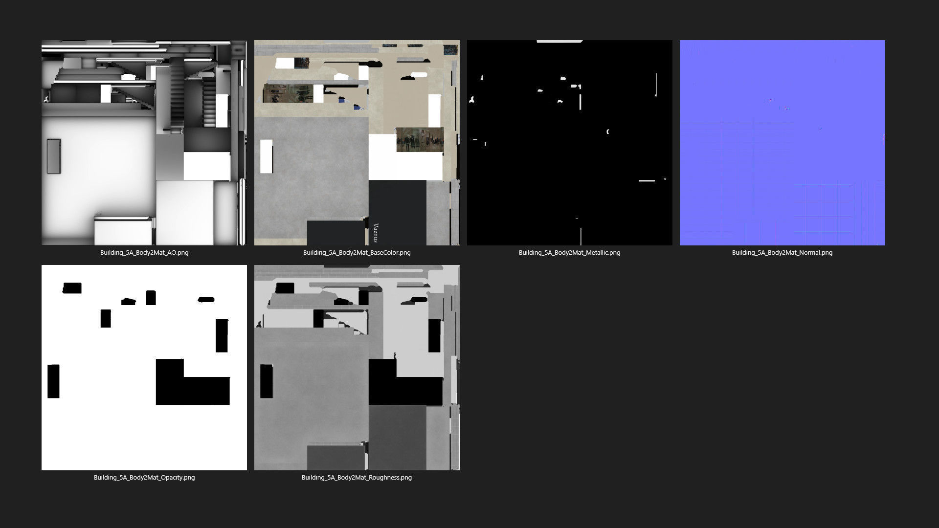 Building 5A Low-poly 3D model_16