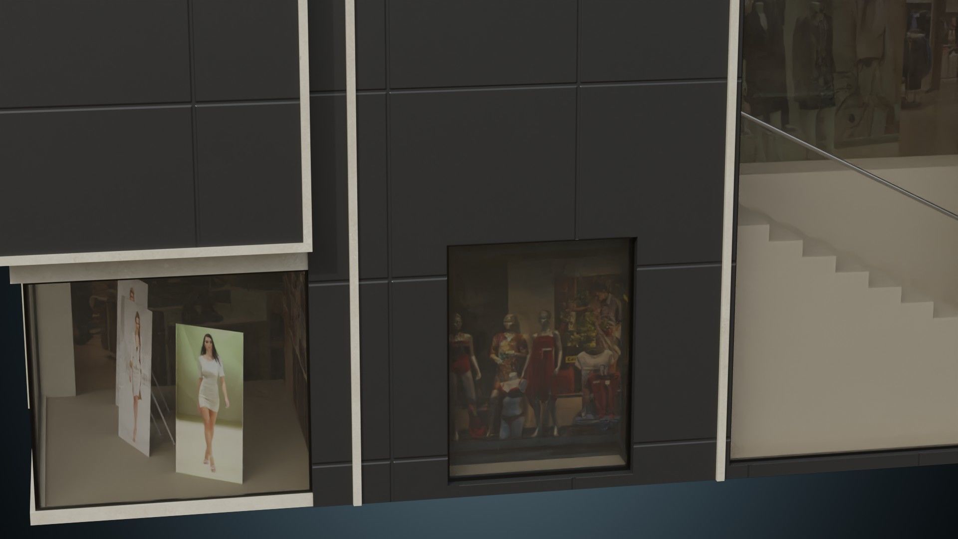 Building 5A Low-poly 3D model_6